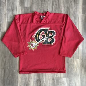 Vintage Green Bay Gamblers Hockey Jersey Mens Size M Minor League USHL